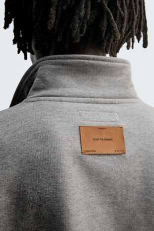 Толстовка-поло свободного кроя- Заказать в России