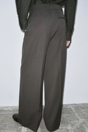 Dark grey | 7522/274/922 - Zara Широкие брюки — ZW COLLECTION