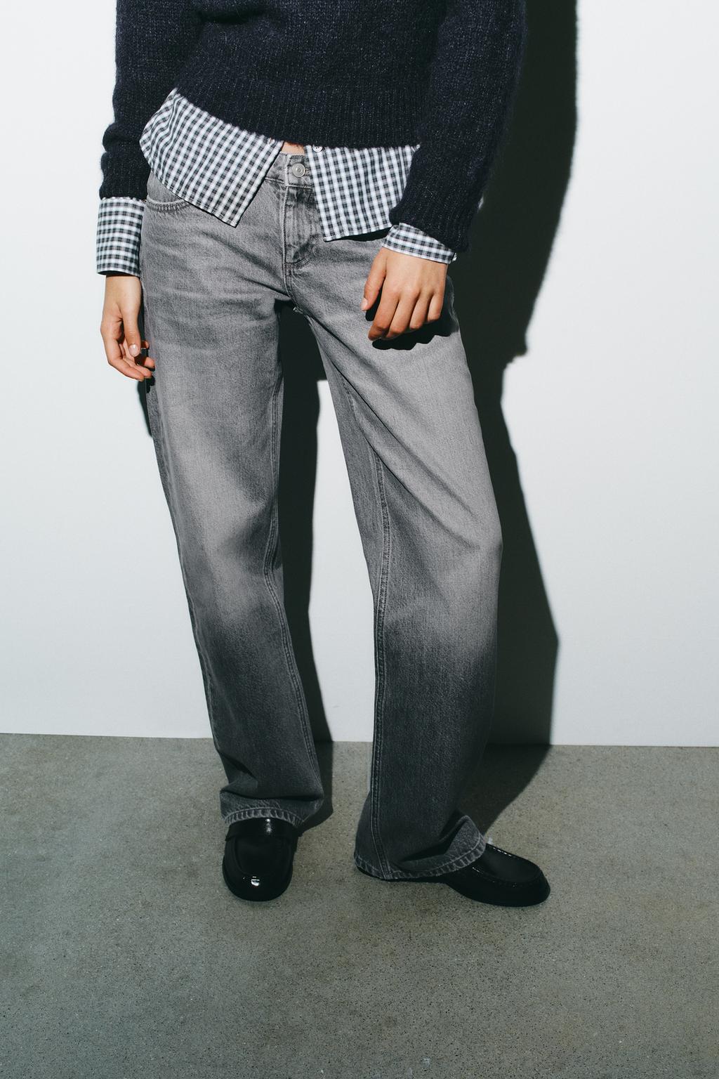 ДЖИНСЫ TRF WIDE-LEG С НИЗКОЙ ПОСАДКОЙ