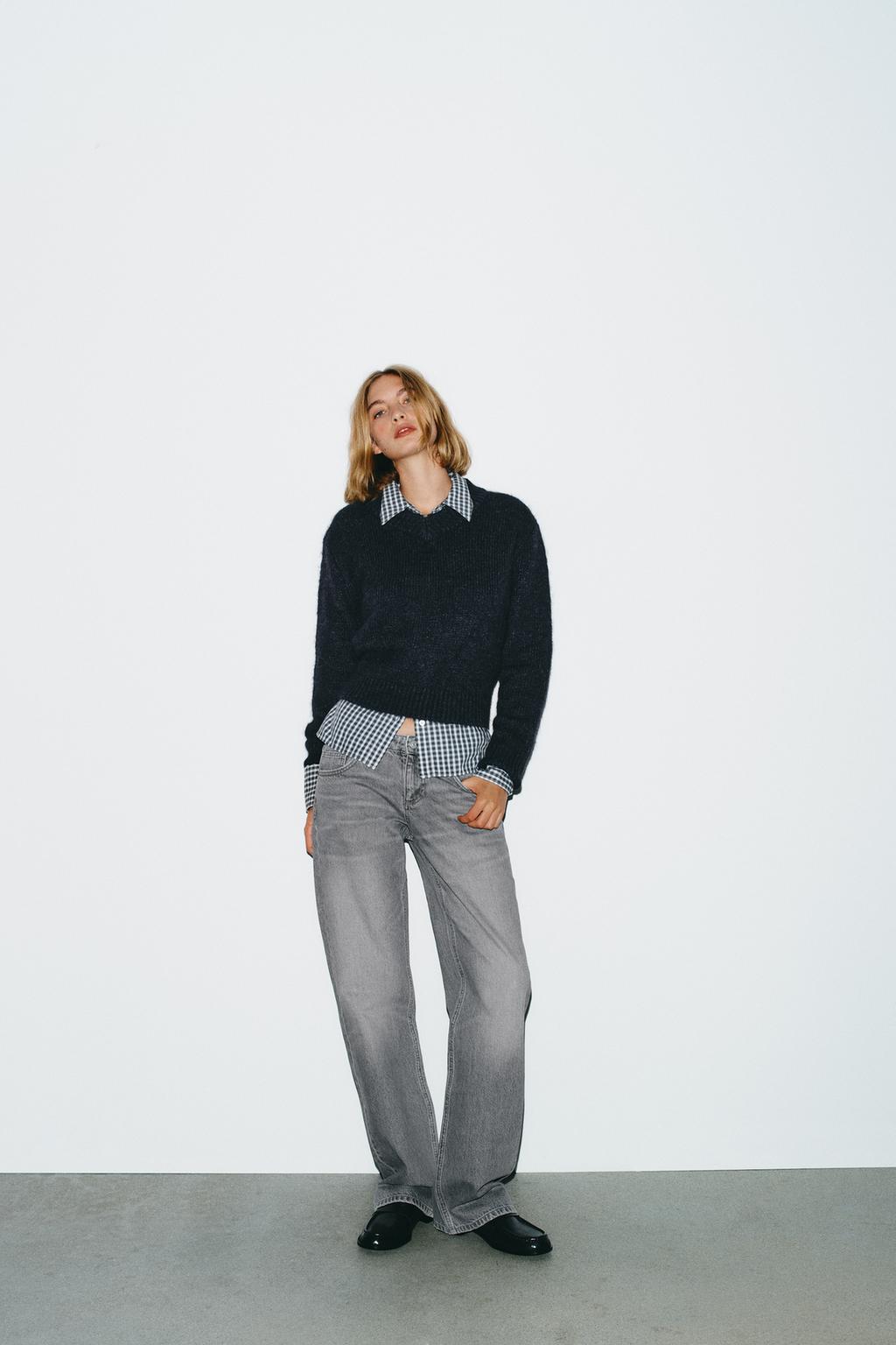 ДЖИНСЫ TRF WIDE-LEG С НИЗКОЙ ПОСАДКОЙ