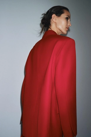 Двубортный блейзер прямого кроя — ZW COLLECTION- Заказать в России