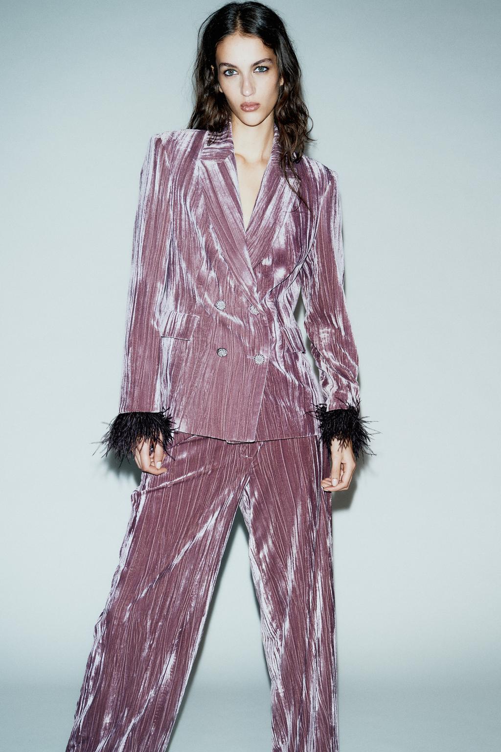 ШИРОКИЕ БРЮКИ ИЗ ВЕЛЬВЕТА