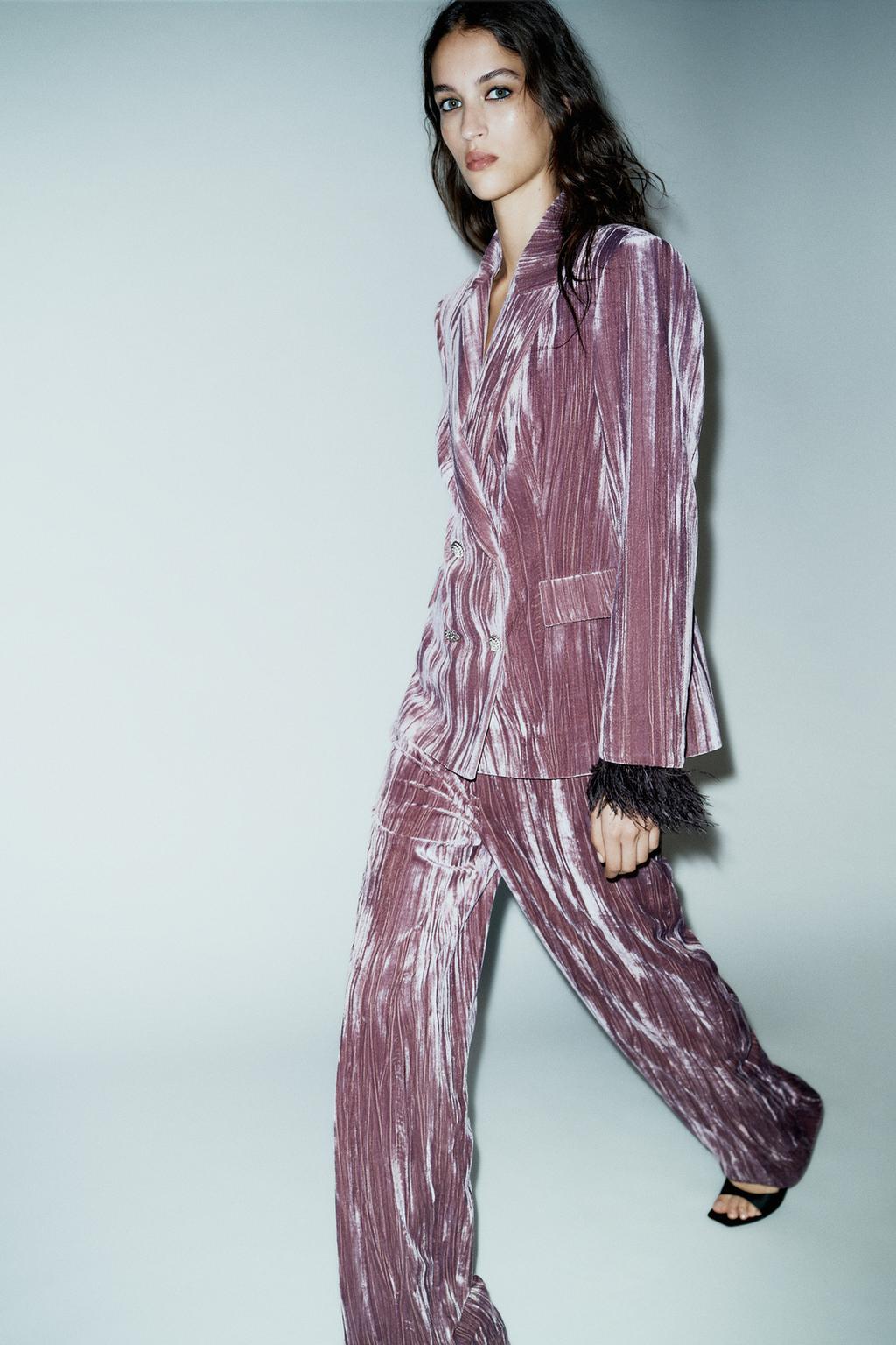 ШИРОКИЕ БРЮКИ ИЗ ВЕЛЬВЕТА