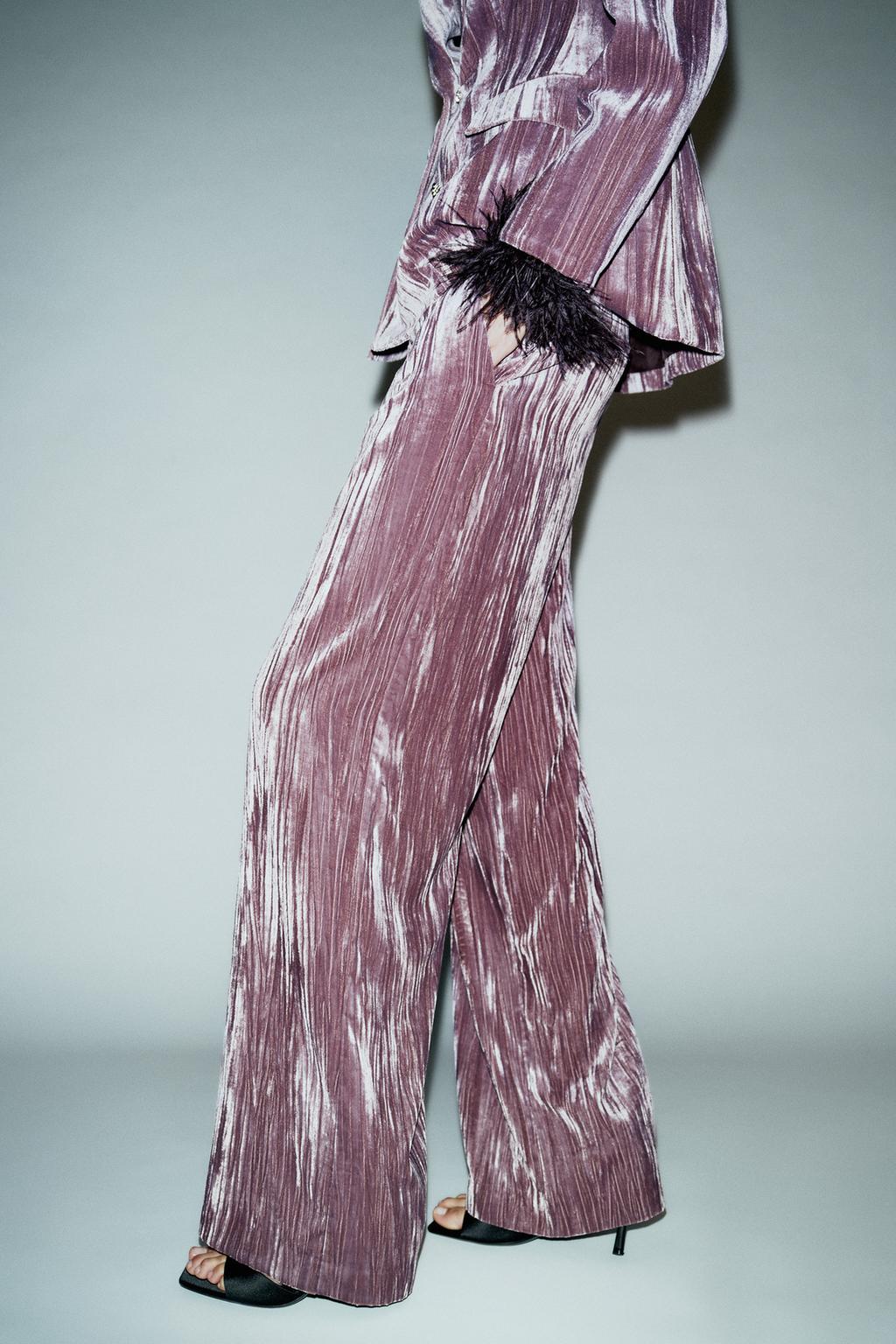 ШИРОКИЕ БРЮКИ ИЗ ВЕЛЬВЕТА