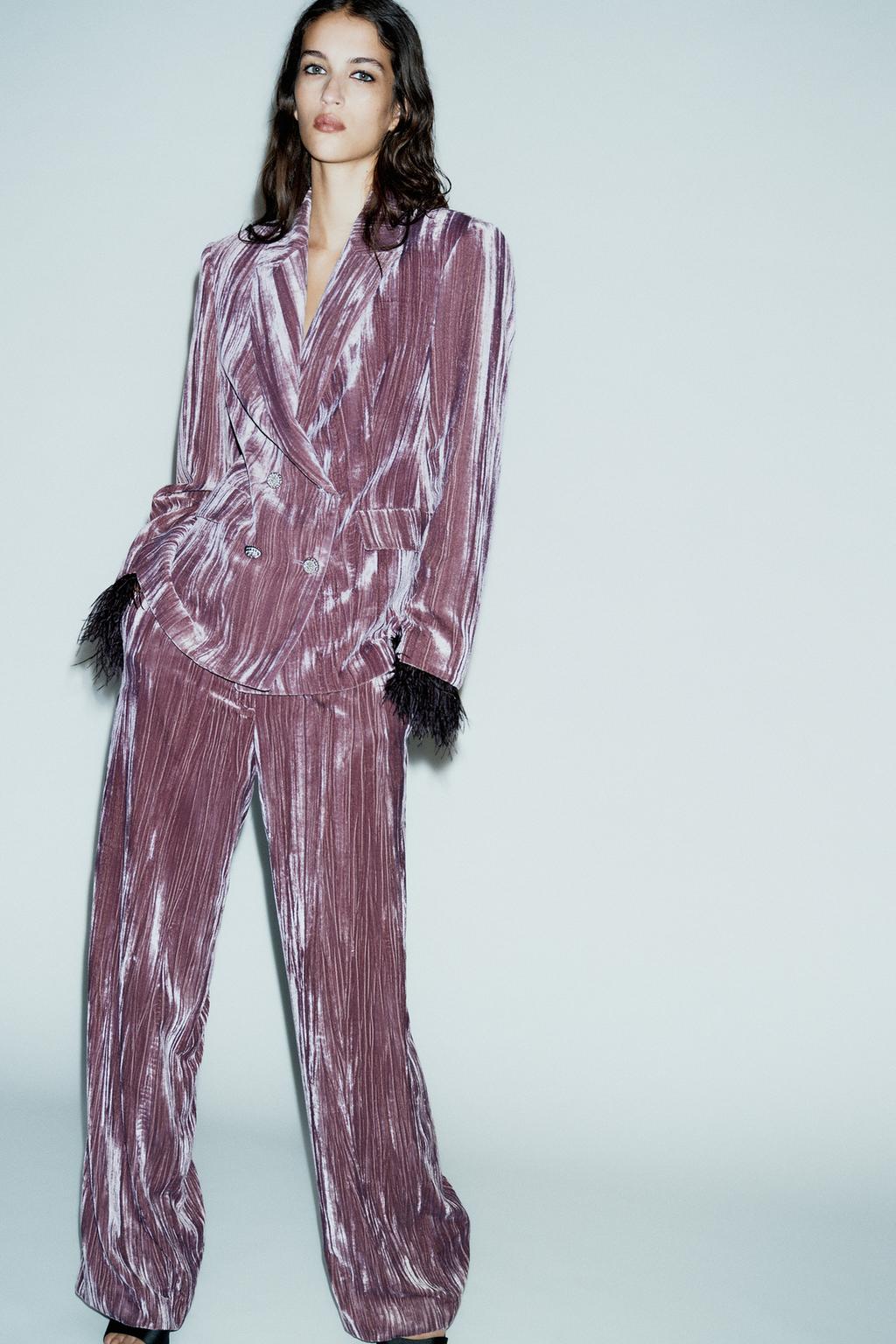 ШИРОКИЕ БРЮКИ ИЗ ВЕЛЬВЕТА