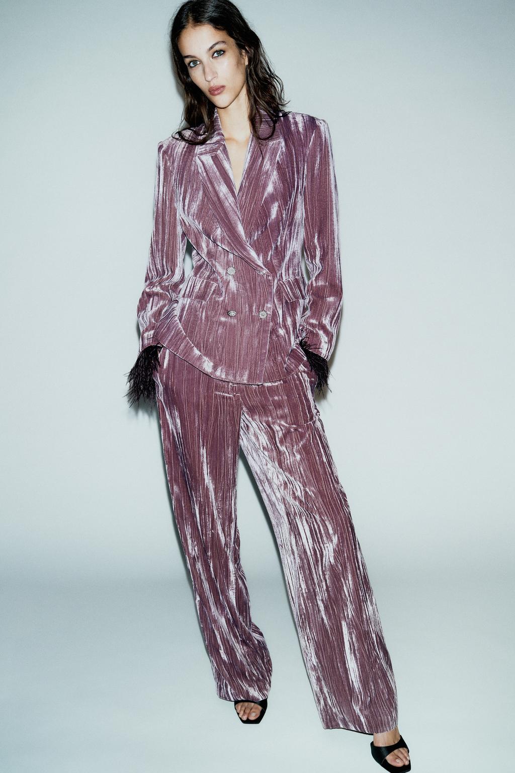 ШИРОКИЕ БРЮКИ ИЗ ВЕЛЬВЕТА