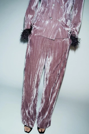 Купить Zara Широкие брюки из вельвета