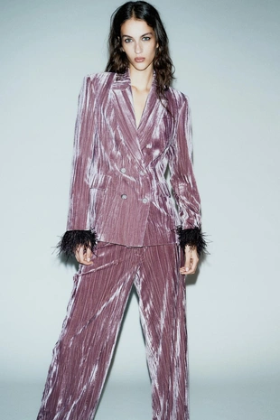 Mauve | 9344/797/612 - Zara Широкие брюки из вельвета