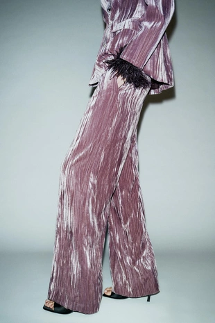 Широкие брюки из вельвета- Заказать в России