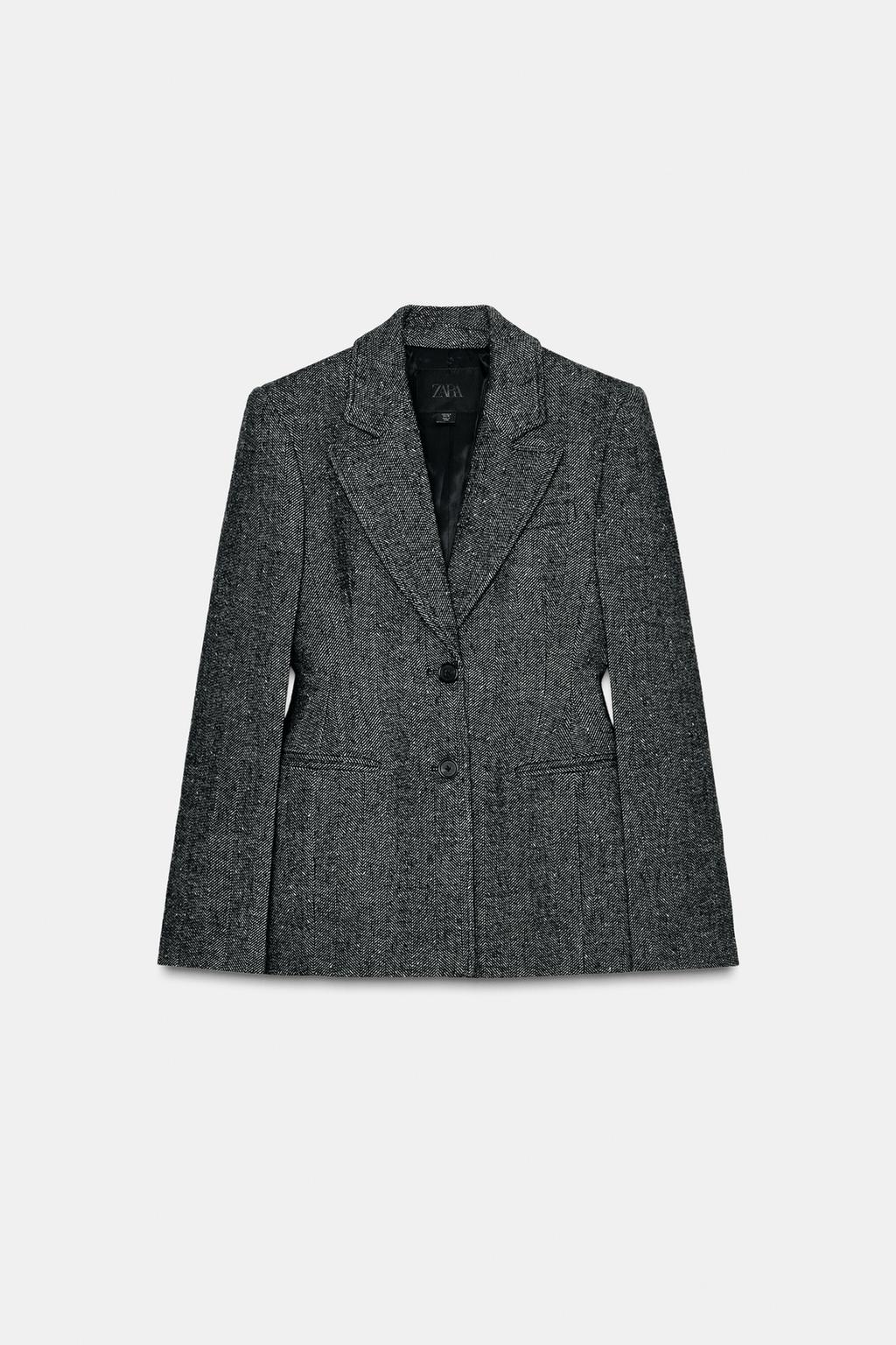 БЛЕЙЗЕР ИЗ СМЕСОВОЙ ШЕРСТИ С БАСКОЙ — ZW COLLECTION