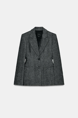 Блейзер из смесовой шерсти с баской — ZW COLLECTION- Заказать в России