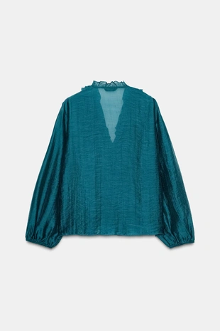 Блуза с воланами- Заказать в России