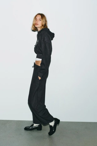 Брюки BALLOON в рубчик- Заказать в России