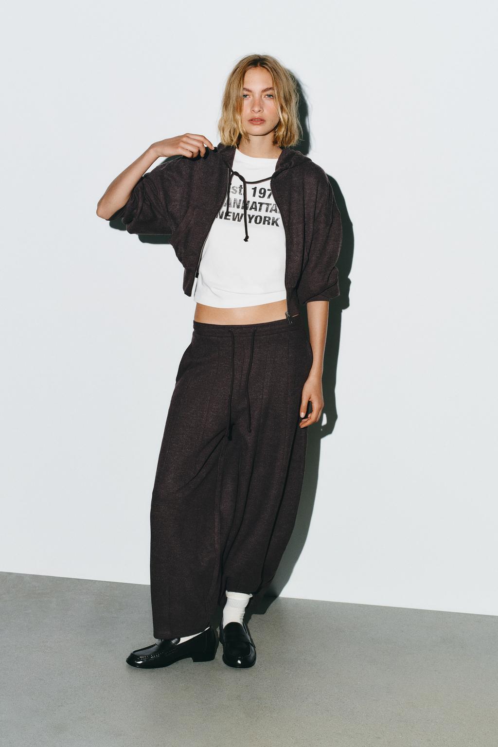 БРЮКИ BALLOON В РУБЧИК