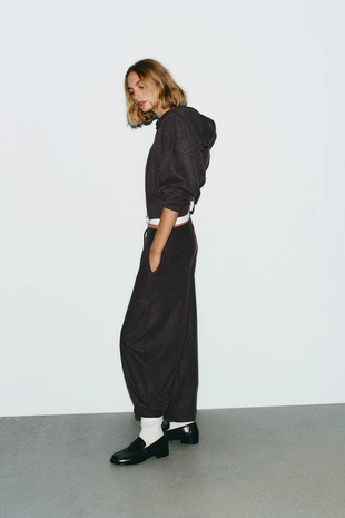 Брюки BALLOON в рубчик