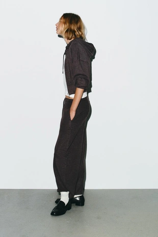 Укороченное худи с капюшоном