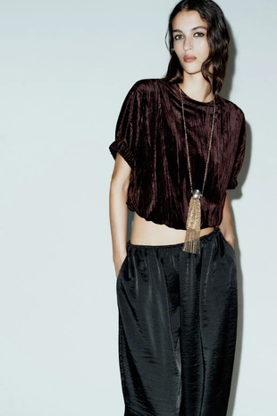 Бархатный топ-баллон- Заказать в России