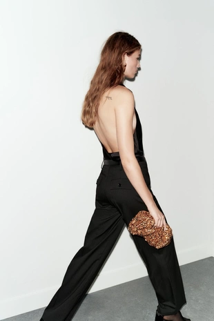 Брюки с высокой посадкой и ремнем- Заказать в России