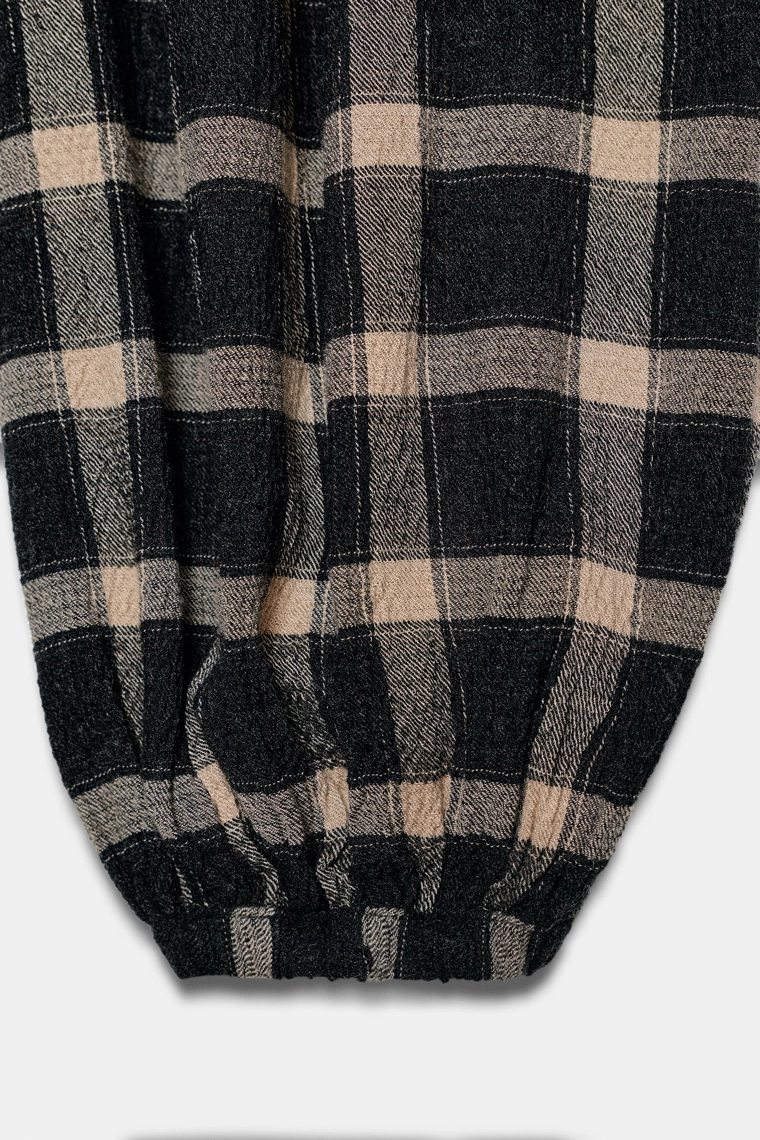 Брюки-баллоны с клетчатым узором из коллекции zw