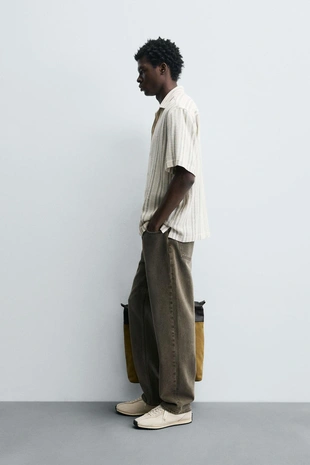 Рубашка в геометрическом джаккарде