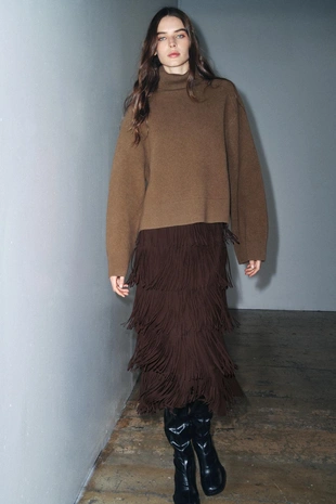 Юбка-карандаш с бахромой — ZW COLLECTION- Заказать в России