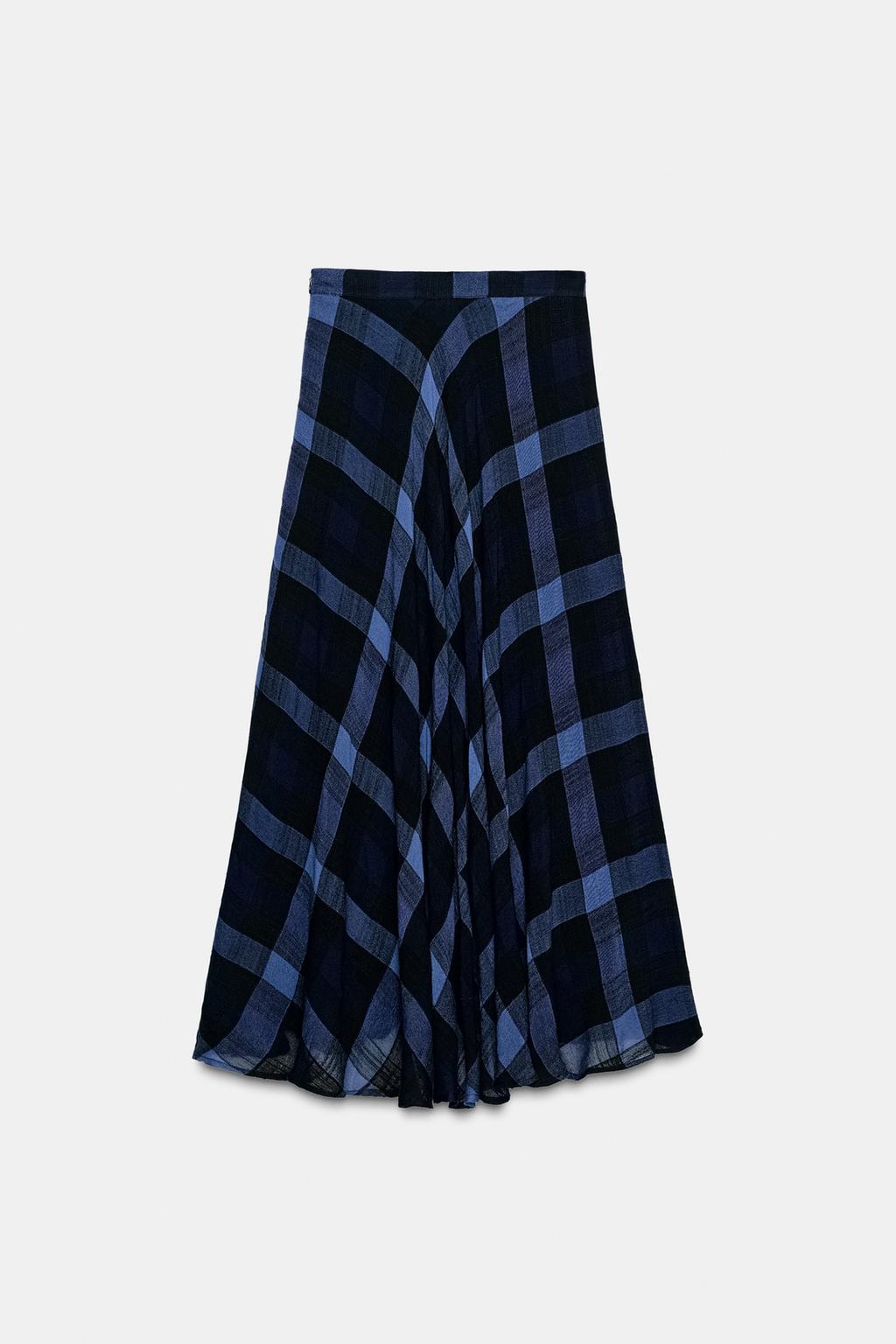 ЮБКА МИДИ В КЛЕТКУ