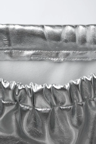 Silver | 5070/520/808 - Zara Металлизированная юбка с бантами