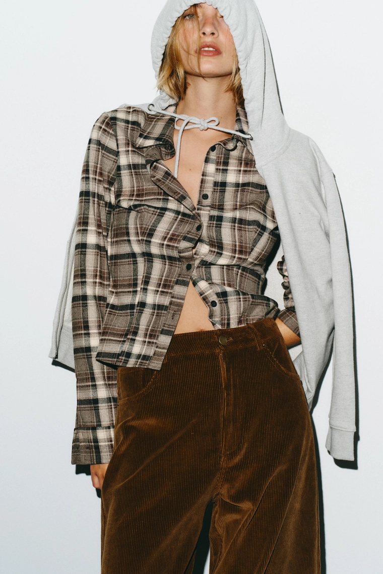 Шаровые брюки с карманами