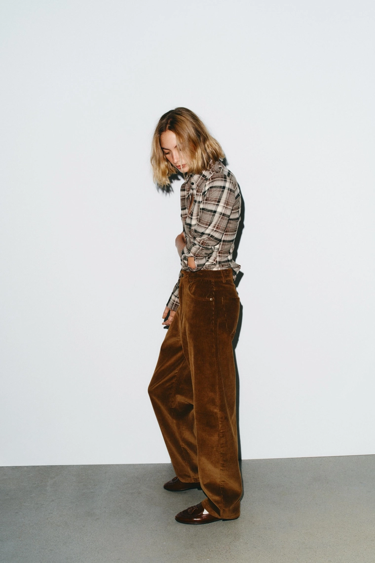 Шаровые брюки с карманами