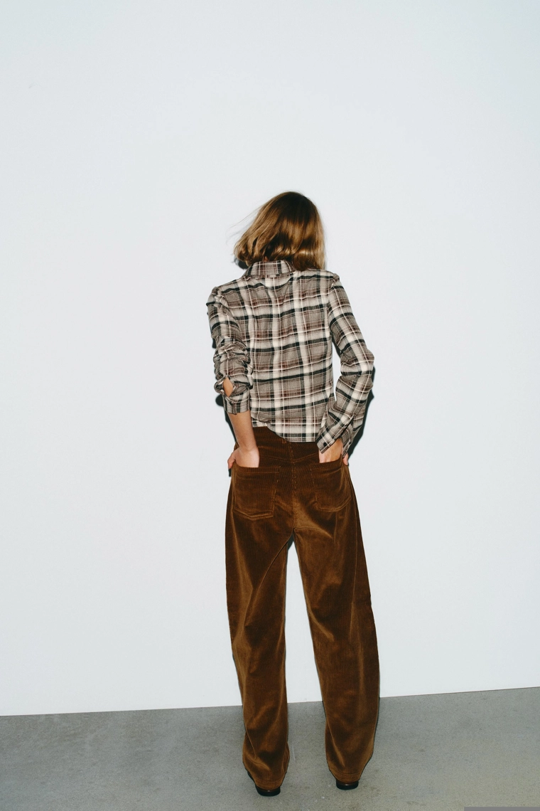 Шаровые брюки с карманами