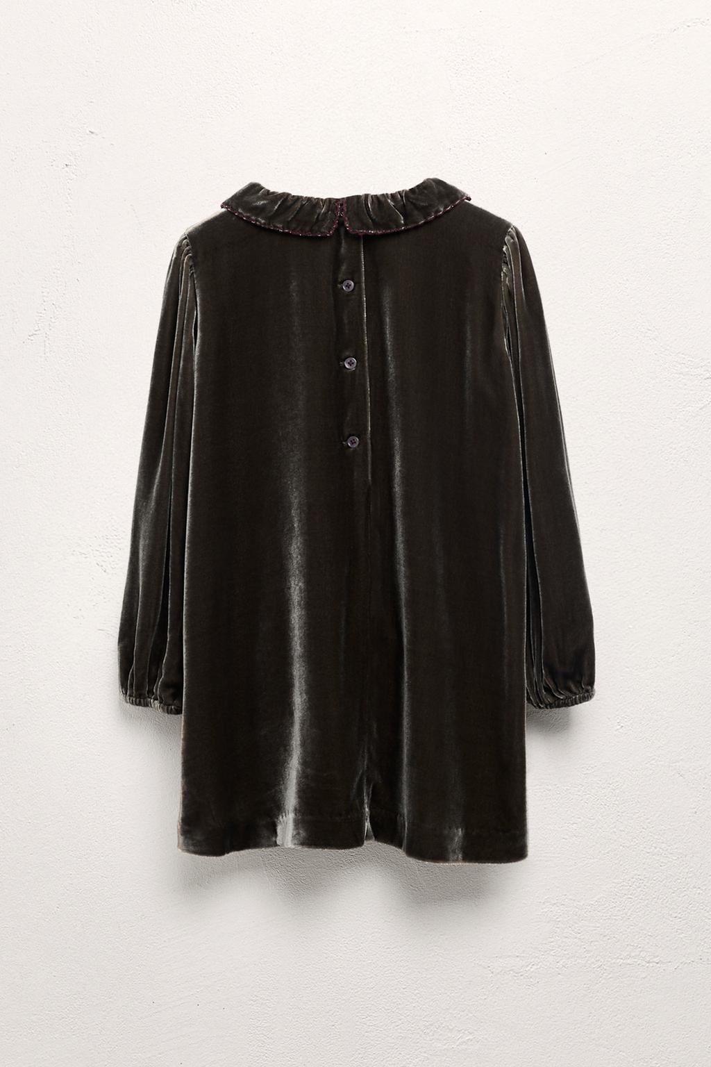 Платье из вельвета с шелком, ограниченная коллекция, 6-10 лет