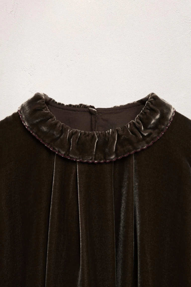 Платье из бархата с шелком, limited edition, 6-10 лет