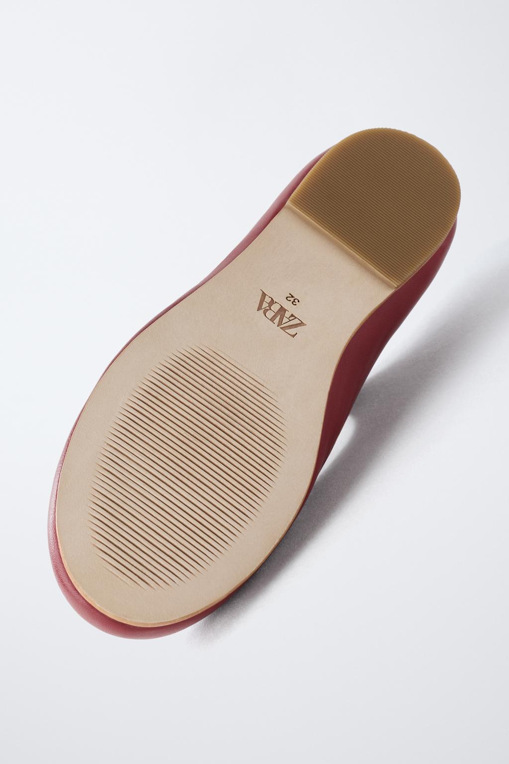 Балетки-лодочки t-bar из кожи - limited edition