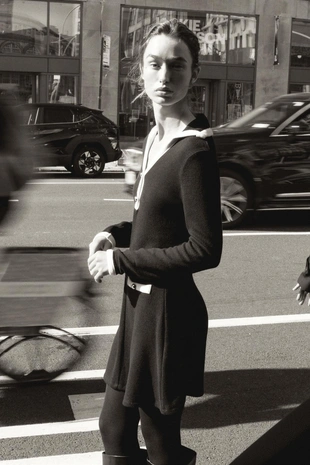 Короткое мягкое платье- Заказать в России