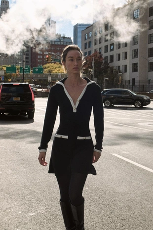 Короткое мягкое платье- Заказать в России