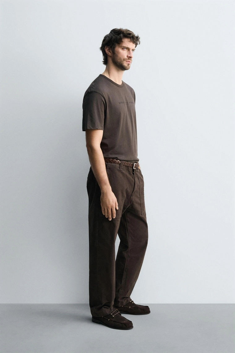 Футболка с принтом-слоганом