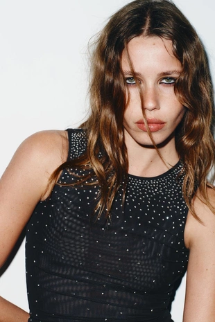 Топ с блестками- Заказать в России