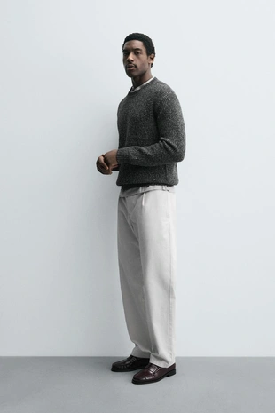 Жемчужный вязаный джемпер