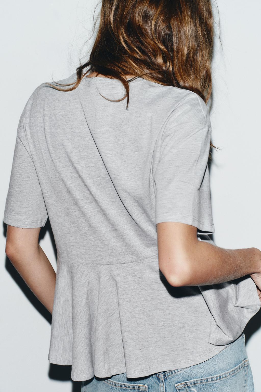 ФУТБОЛКА В СТИЛЕ ПРЕППИ С ВОЛАНАМИ