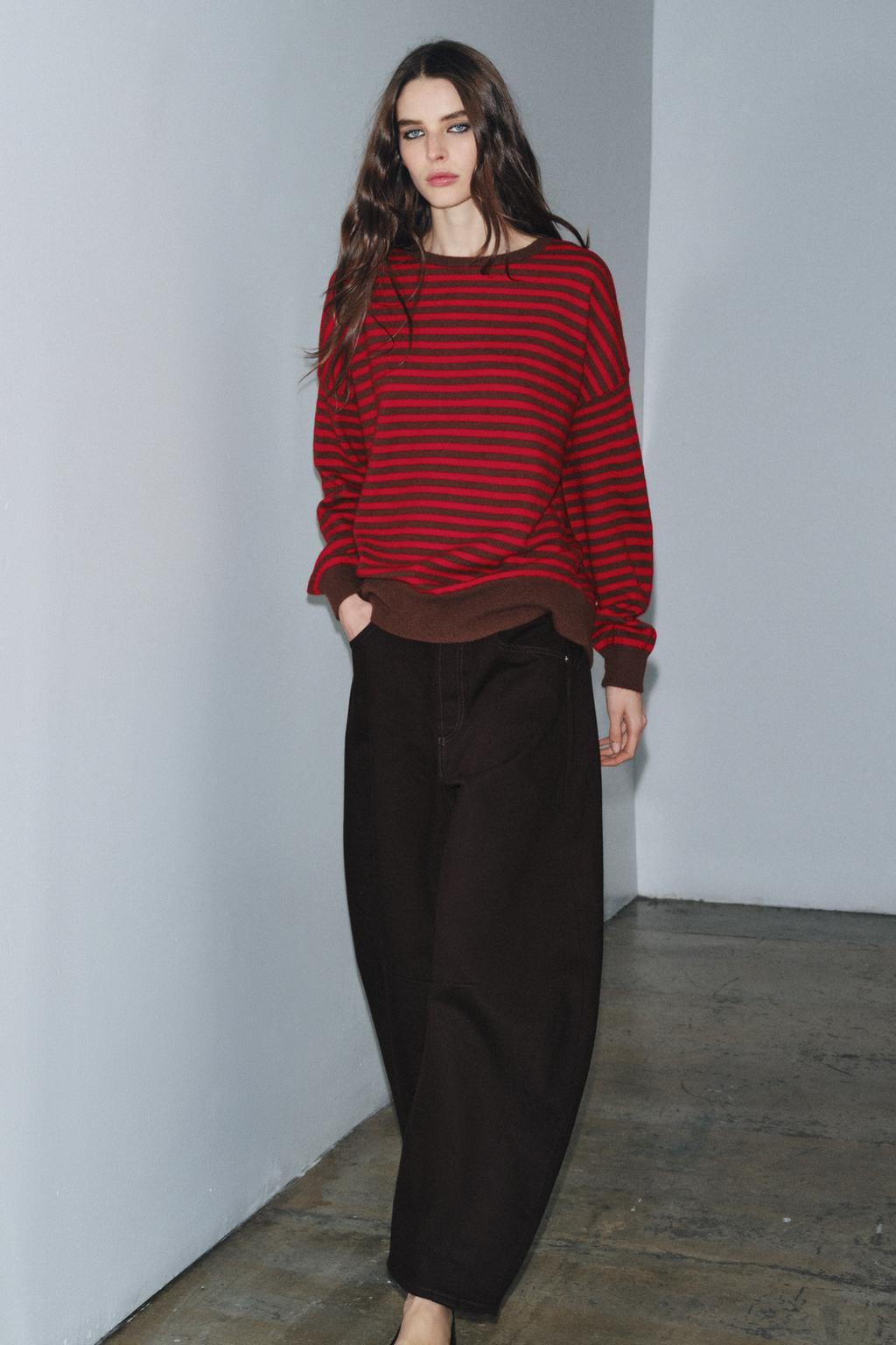 СВИТЕР ИЗ 100% ШЕРСТИ В ПОЛОСКУ