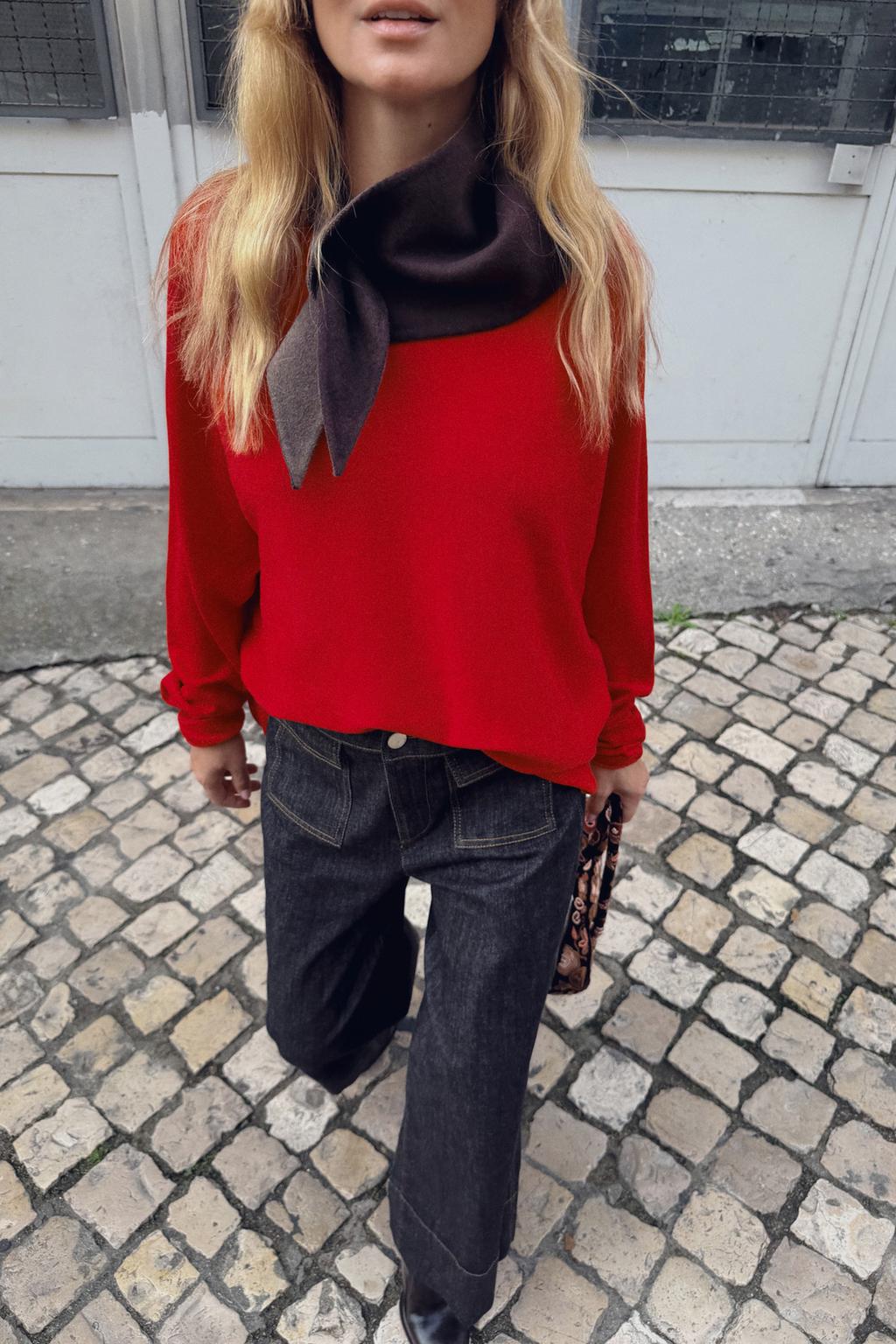 ШЕРСТЯНОЙ СВИТЕР СВОБОДНОГО КРОЯ