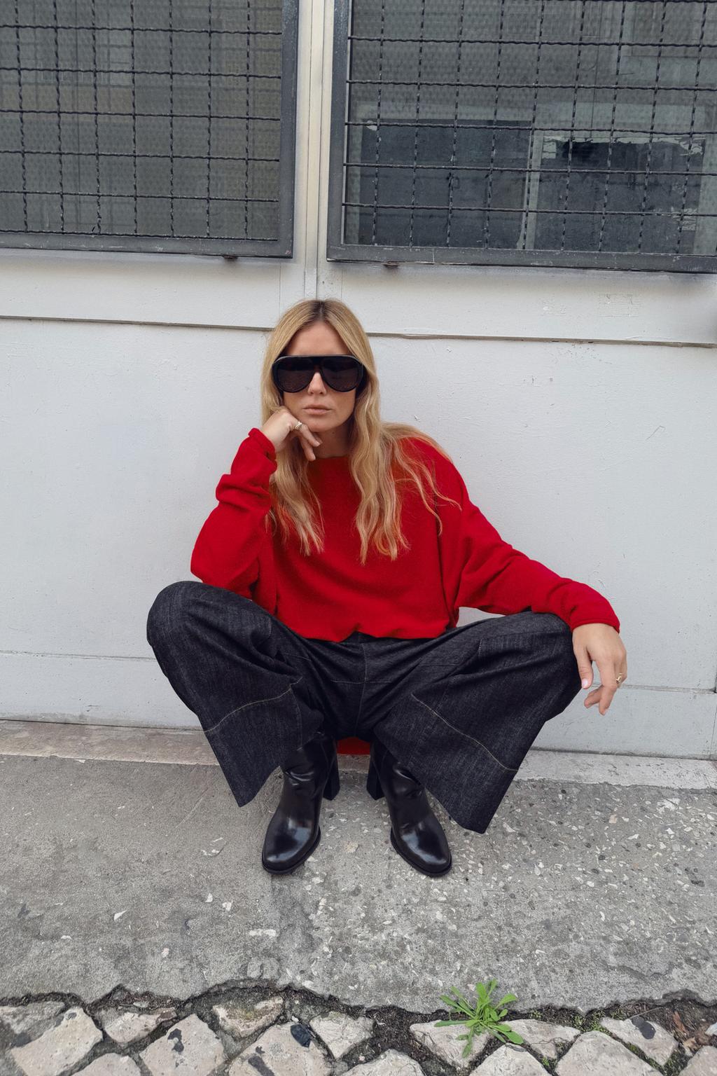 ШЕРСТЯНОЙ СВИТЕР СВОБОДНОГО КРОЯ