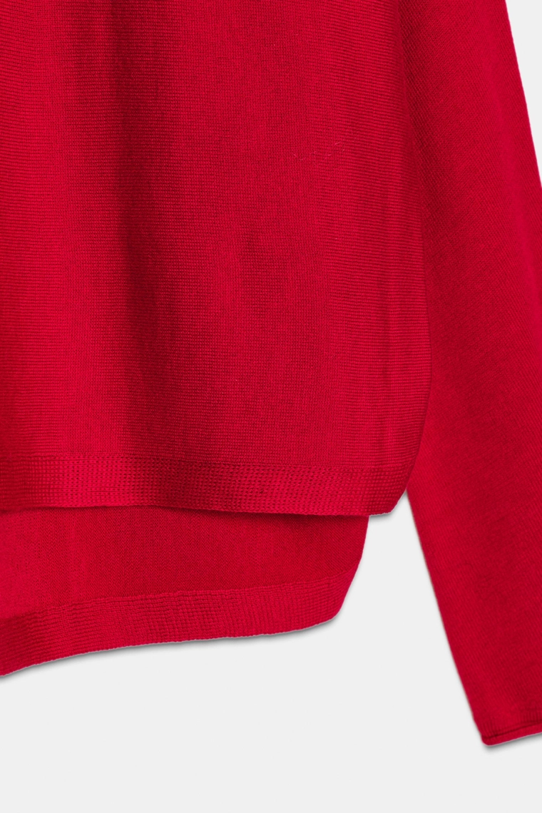 Джемпер-пончо из шерсти