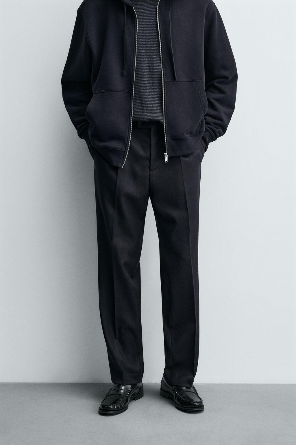 БРЮКИ ИЗ 100% РЕЛЬЕФНОЙ ШЕРСТИ