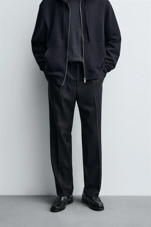 Брюки из 100% рельефной шерсти- Заказать в России