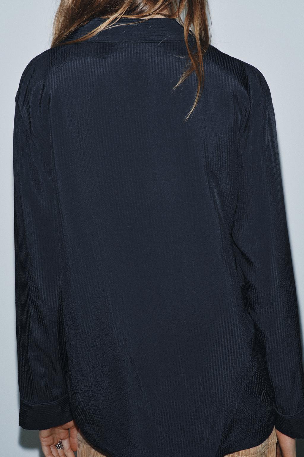 СВОБОДНАЯ РУБАШКА С КАРМАНОМ ZW COLLECTION