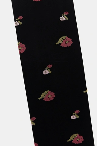 Жаккардовые колготки с цветами- Заказать в России