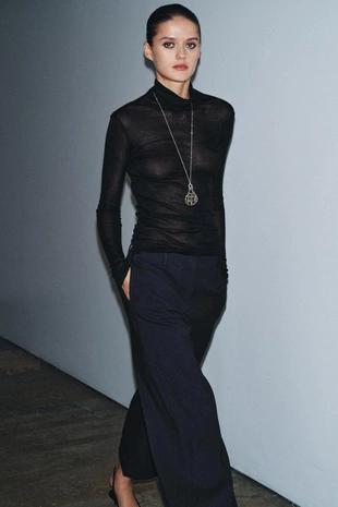 Купить Zara Футболка из хлопка SUPIMA®