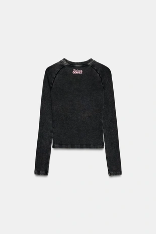 Футболка в рубчик SELENA GOMEZ- Заказать в России