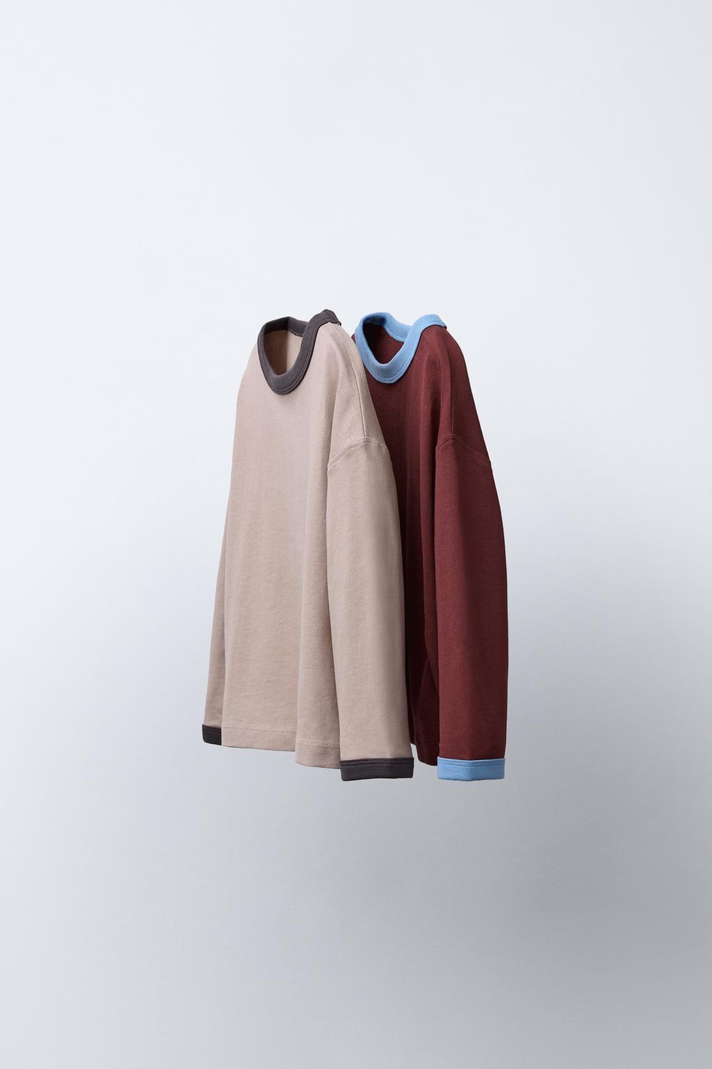 НАБОР ИЗ ДВУХ ОДНОТОННЫХ ФУТБОЛОК С ОКАНТОВКОЙ